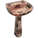 Mexican Talavera Pedestal Sink Ojo De Girasol